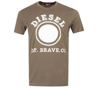 Diesel Herren 1976 Varsity Logo T-Shirt (Grün) M