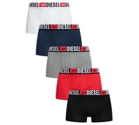 Diesel Herren 5Er-Pack Damien-Unterhosen, Black/Red/Grey/Navy/White, XL