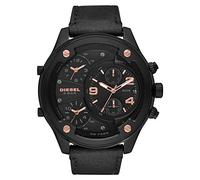 Diesel Herren Analog Quarz Uhr mit Leder Armband DZ7428