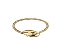 Diesel Herren-Armband aus Edelstahl mit Knebelverschluss, Blasses Gold