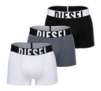 DIESEL Herren Boxershorts, 3er Pack - DAMIEN-D-POP, Trunks, Cotton Stretch Schwarz/Grau/Weiß XL