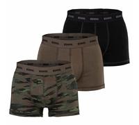 DIESEL Herren Boxershorts, 3er Pack - DAMIEN-UTLT, Cotton Stretch, uni/gemustert M Grau