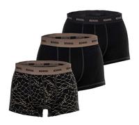 DIESEL Herren Boxershorts, 3er Pack - DAMIEN-UTLT, Trunks, Cotton Stretch, Print M Mehrfarbig