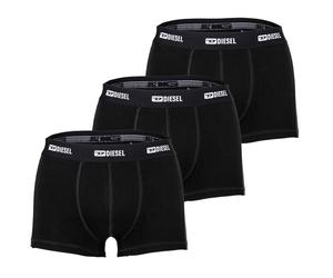 DIESEL Herren Boxershorts, 3er Pack - DAMIEN-UTLT, Trunks, Cotton Stretch Schwarz M