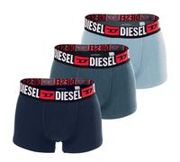 DIESEL Herren Boxershorts, 3er Pack - UMBX-DAMIENTHREEPACK, Trunks, Cotton Stretch Blau (E7448) XL