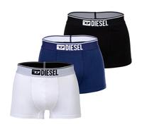 DIESEL Herren Boxershorts, 3er Pack - UMBX-DAMIENTHREEPACK, Trunks, Cotton Stretch Schwarz/Blau/Weiß (E7455) 2XL