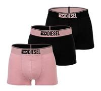 DIESEL Herren Boxershorts, 3er Pack - UMBX-DAMIENTHREEPACK, Trunks, Cotton Stretch Schwarz/Rosa (E7300) M