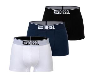 DIESEL Herren Boxershorts, 3er Pack - UMBX-DAMIENTHREEPACK, Trunks, Cotton Stretch Schwarz/Weiß/Dunkelblau 2XL