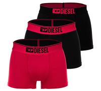 DIESEL Herren Boxershorts, 3er Pack - UMBX-DAMIENTHREEPACK, Trunks, Cotton Stretch XXL Rot