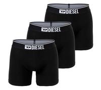 DIESEL Herren Boxershorts, 3er Pack - UMBX-SEBASTIANTHREEPACK, Boxer Long, Cotton Stretch Schwarz M