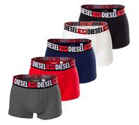 DIESEL Herren Boxershorts, 5er Pack - UMBX-DAMIENFIVEPACK, Trunks, Cotton Stretch Schwarz/Grau/Rot/Blau/Weiß XL