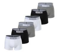 DIESEL Herren Boxershorts, 6er Pack - UMBX-DAMIENTHREEPACK, Trunks, Cotton Stretch Schwarz/Grau/Weiß L