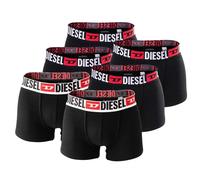 DIESEL Herren Boxershorts, 6er Pack - UMBX-DAMIENTHREEPACK, Trunks, Cotton Stretch Schwarz/Weiß S