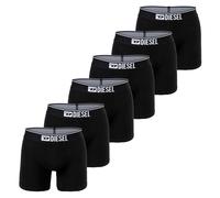 DIESEL Herren Boxershorts, 6er Pack - UMBX-SEBASTIANTHREEPACK, Boxer Long, Cotton Stretch XL Schwarz