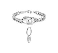 Diesel Herren-Edelstahl-Armband-Schmuck-Set