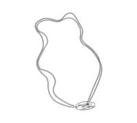 Diesel DX1534040 Herren-Halskette aus Edelstahl, silberfarben, Länge: 450 mm, Breite: 30 mm, Edelstahl, kein Edelstein, Length: 450mm, Width: 30mm, Edelstahl, Kein Edelstein