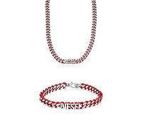 Diesel Herren-Edelstahlkette-Schmuck-Set