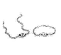 Diesel Herren-Edelstahlkette-Schmuck-Set