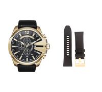 Diesel Herren-Edelstahluhr und Armband-Set