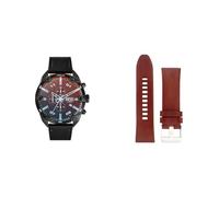 Diesel Herren-Edelstahluhr und Armband-Set