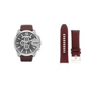 Diesel Herren-Edelstahluhr und Armband-Set
