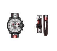 Diesel Herren-Edelstahluhr und Armband-Set