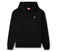DIESEL Herren Hoodie - ROB HOOD, Sweatshirt, Kapuze, Logo, Baumwoll-Mix Schwarz / 3XL XXXL Schwarz