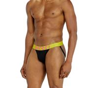 DIESEL Herren Jockstraps, 3 Pack - JOCKY-D-POP, Logobund. Cotton Stretch Schwarz/Gelb/Pink L