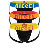 DIESEL Herren Jockstraps, 3 Pack - JOCKY-D-POP, Logobund. Cotton Stretch XXL Mehrfarbig