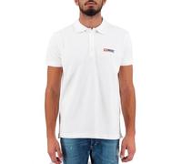 Diesel - Herren Kurzarm Logo Polo Shirt T-Shirt Weiß - T-Weet-Split, Größe:L