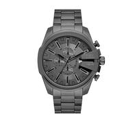 Diesel Herren Mega Chief Slim Chronograph Grau Edelstahl Uhr (Modell: DZ4676), Grau
