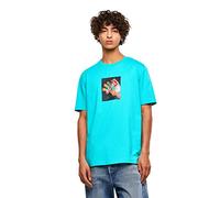 Diesel - Herren Regular Fit Rundhals T-Shirt Türkis Blau -T-JUST-A36, Größe:M