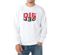 Diesel Herren S-GIRK-N80 Felpa Sweatshirt Weiss (S)