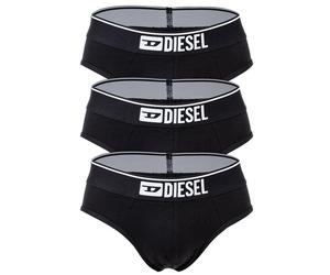 DIESEL Herren Slips, 3er Pack - UMBR-ANDRETHREEPACK, Briefs, Cotton Stretch, einfarbig Schwarz 2XL