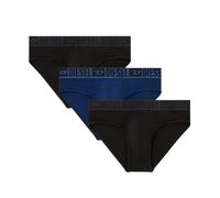 DIESEL Herren Slips, 3er Pack - UMBR-ANDRETHREEPACK, Briefs, Cotton Stretch, einfarbig Schwarz/Blau M