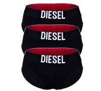 DIESEL Herren Slips, 3er Pack - UMBR-ANDRETHREEPACK, Briefs, Cotton Stretch, einfarbig Schwarz XL
