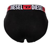 DIESEL Herren Slips, 6er Pack - UMBR-ANDRETHREEPACK, Briefs, Cotton Stretch, einfarbig Schwarz/Grau/Rot / L L Mehrfarbig