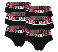 DIESEL Herren Slips, 6er Pack - UMBR-ANDRETHREEPACK, Briefs, Cotton Stretch, einfarbig Schwarz L