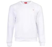 DIESEL Herren Sweatshirt - NORM-MICRODIV, Sweatshirt, Rundhals, Logo, Baumwolle Weiß L