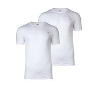 DIESEL Herren T-Shirt 2er Pack - UMTEE-RANDAL-TUBE, Rundhals, kurzarm, Logo Weiß 2XL