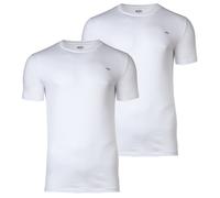 DIESEL Herren T-Shirt 2er Pack - UMTEE-RANDAL-TUBE, Rundhals, kurzarm, Logo XXL Weiß