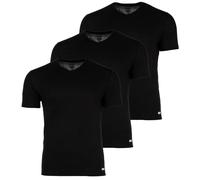 DIESEL Herren T-Shirt, 3er Pack - MICHAEL, Unterhemd, V-Neck, kurzarm, Baumwolle Schwarz S