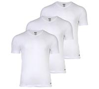 DIESEL Herren T-Shirt, 3er Pack - MICHAEL, Unterhemd, V-Neck, kurzarm, Baumwolle Weiß / L L Weiß