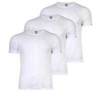 DIESEL Herren T-Shirt, 3er Pack - RANDAL-D-CORE, Unterhemd, Rundhals, kurzarm, Baumwolle Weiß S