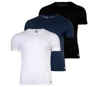 DIESEL Herren T-Shirt, 3er Pack - RANDAL, Unterhemd, Rundhals, kurzarm, Baumwolle L Blau