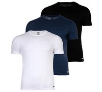 DIESEL Herren T-Shirt, 3er Pack - RANDAL, Unterhemd, Rundhals, kurzarm, Baumwolle Schwarz/Blau/Weiß S