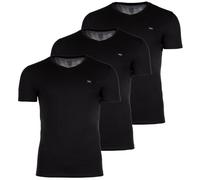DIESEL Herren T-Shirt , 3er Pack - UMTEE-MICHAELTRHEEPACK, Kurzarm, V-Neck, einfarbig Schwarz / XL XL Schwarz