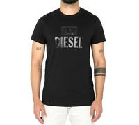 Diesel Herren T-Shirt T-Diego Tone ON Tone schwarz (DE/NL/SE/PL, Alphanumerisch, L, Regular, Regular, Schwarz)