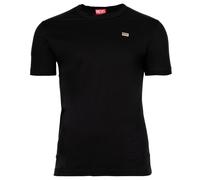 DIESEL Herren T-Shirt - T-MIEGOR-K77, Kurzarm, Rundhals, Logo, Baumwolle, uni Schwarz XL