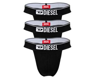 DIESEL Herren Tangas, 3er Pack - FRITZ 3PACK STRING, Tanga-Slip, Cotton Stretch M Schwarz